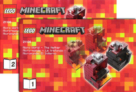 21106 Minecraft Micro World - The Nether (Used) LEGO Minecraft