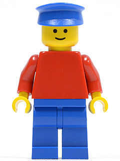 Plain Red Torso with Red Arms, Blue Legs, Blue Hat (pln084)