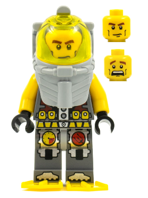 Atlantis Diver 1 - Axel - With Yellow Flippers and Trans-Yellow Visor (atl016)