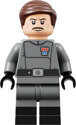 Admiral Wullf Yularen - Dark Bluish Gray Uniform, Dark Brown Hair (sw1316)