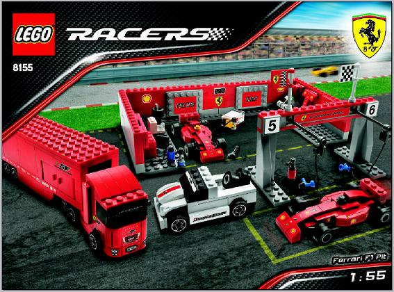 8155 Ferrari F1 Pit (1:55) (Certified) LEGO Racers