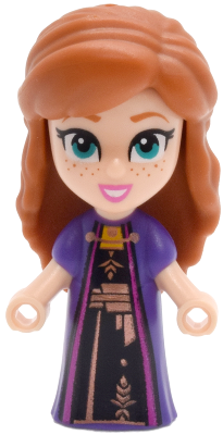 Anna - Micro Doll, Dark Purple Dress (dp228)