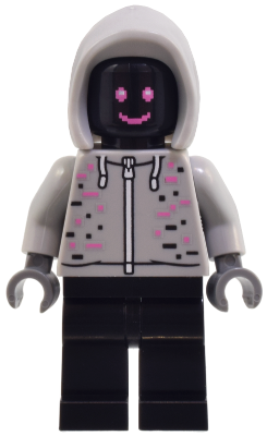 Robot World DJ - Light Bluish Gray Hoodie, Black Legs (cty1805)
