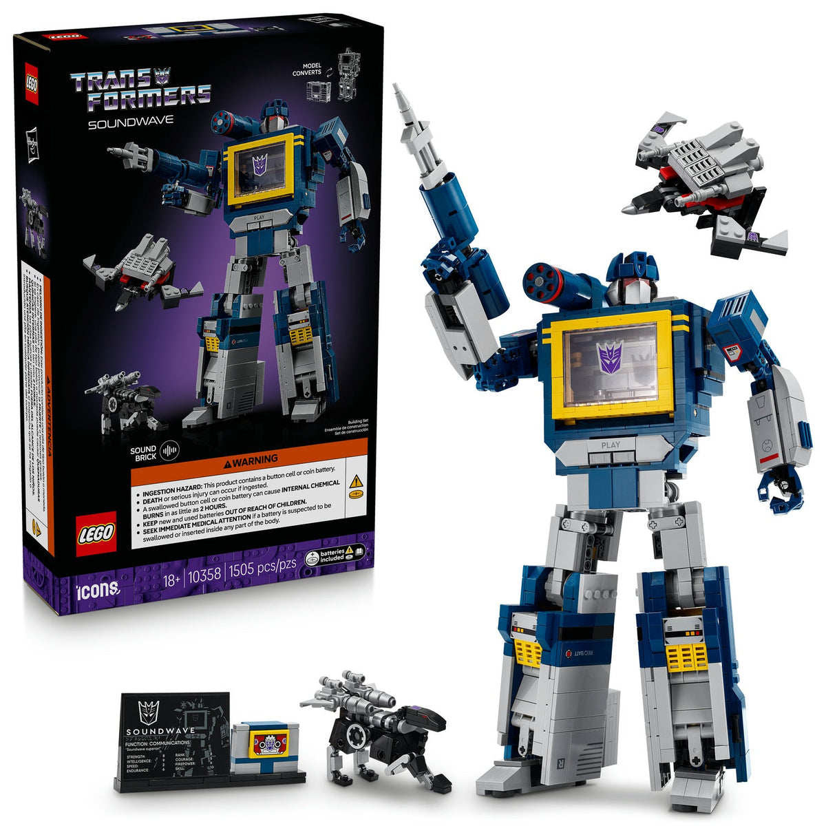 10358 Soundwave (Retired) LEGO Icons
