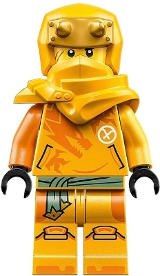 Arin - Shirt with Orange Dragon, Hood with Horns (njo0822)