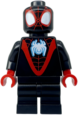 Spider-Man (Miles 'Spin' Morales) - Black Medium Legs, White Spider Logo (sh0867)