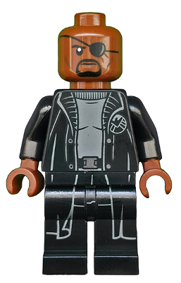 Nick Fury - Gray Sweater and Black Trench Coat (Undetermined Legs) (sh0585)