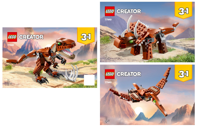 77940 Mighty Dinosaurs (Used) LEGO Creator