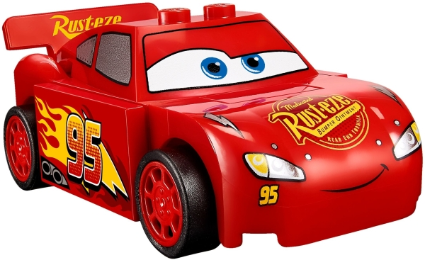 Lightning McQueen - Red, 'Rust-eze' in Fancy Script (crs018)