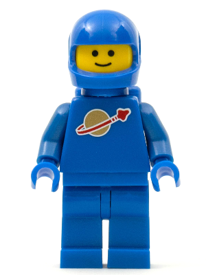 Classic Space - Blue with Air Tanks and Motorcycle (Standard) Helmet (Reissue) (sp004new)
