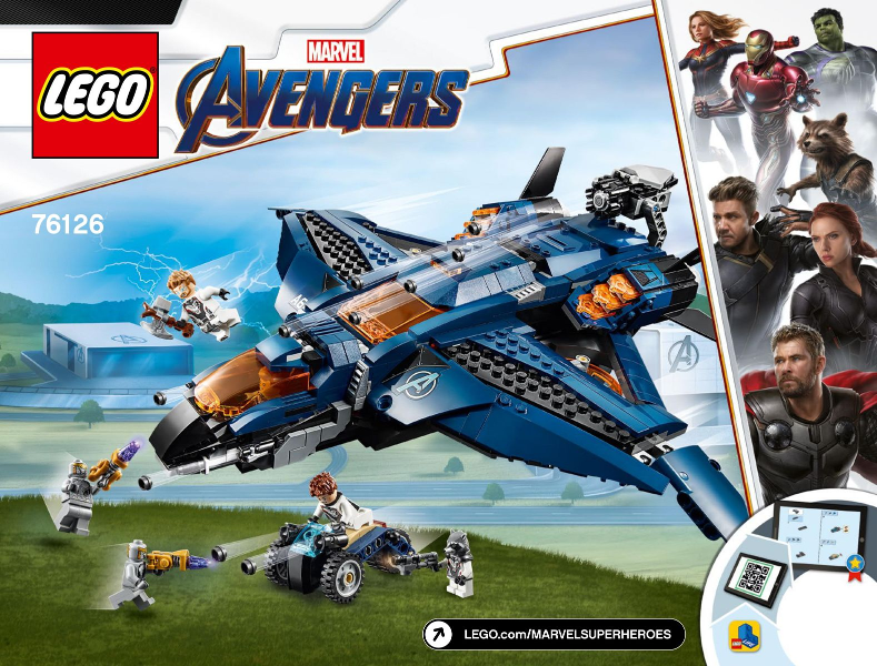76126 Avengers Ultimate Quinjet (Used) LEGO Super Heroes