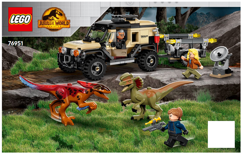 76951 Pyroraptor & Dilophosaurus Transport (Certified) LEGO Jurassic World