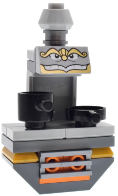 Chef Bouche - Printed Face, Light Bluish Gray Cone Top (dp221)