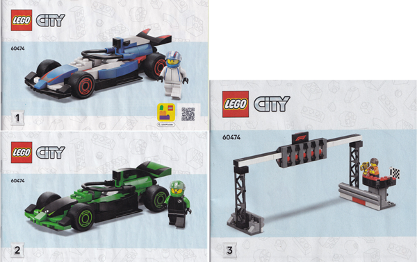60474 F1 Grid with VCARB & Sauber Race Cars (Certified) LEGO City