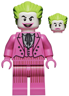The Joker - Dark Pink Suit, Open Mouth Grin / Closed Mouth (sh0704)