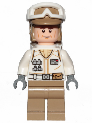 Hoth Rebel Trooper White Uniform, Dark Tan Legs, Backpack (sw1026)