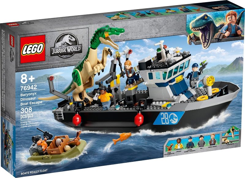 76942 Baryonyx Dinosaur Boat Escape (Retired) LEGO Jurassic World