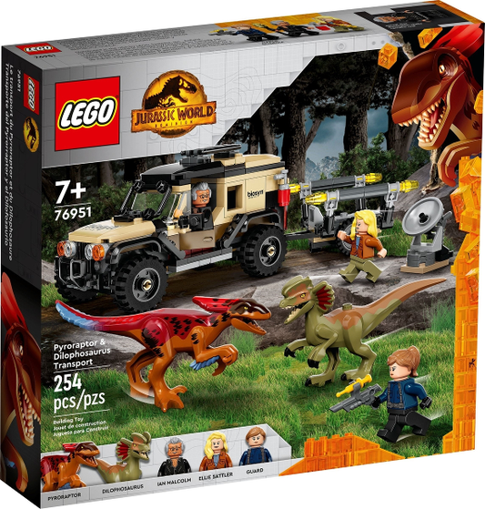 76951 Pyroraptor & Dilophosaurus Transport (Retired) LEGO Jurassic World