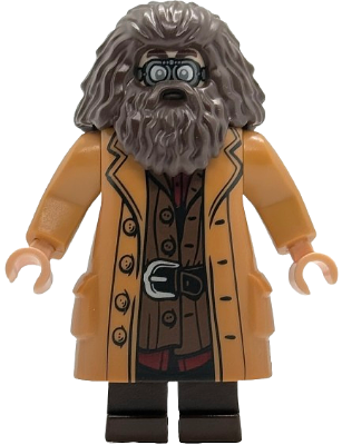 Rubeus Hagrid - Medium Nougat Topcoat with Buttons, Goggles (hp613)