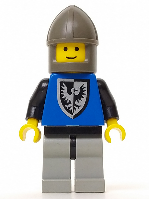 Black Falcon - Light Gray Legs with Black Hips, Dark Gray Chin-Guard (cas102)