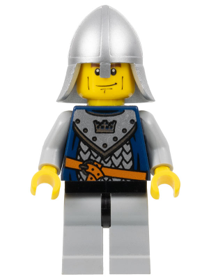 Fantasy Era - Crown Knight Scale Mail with Crown, Helmet with Neck Protector, Vertical Cheek Lines (cas339)