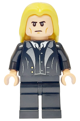 Lucius Malfoy - Black Suit, Bright Light Yellow Hair, Plain Legs (hp526)