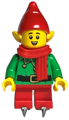 Elf - Red Hat and Scarf, Ice Skates (hol293)