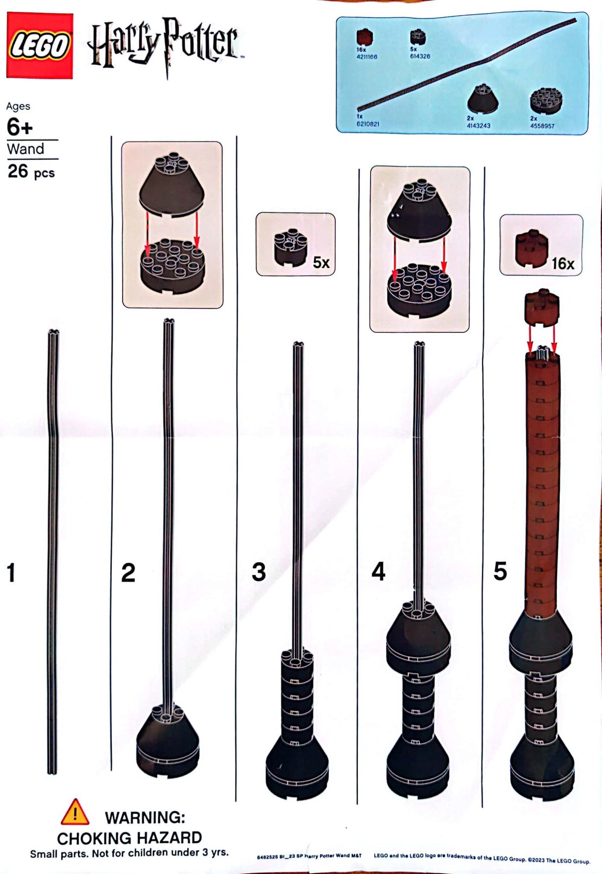 6482525 Harry Potter Wand (Used) LEGO Harry Potter