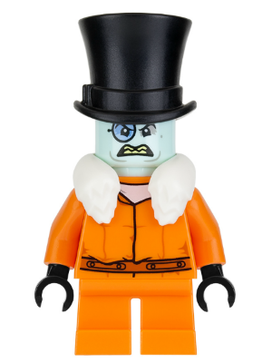 The Penguin - White Fur Collar, Prisoner Jumpsuit, Light Aqua Head (sh0441)