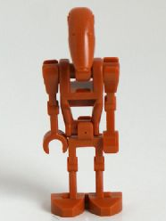 Battle Droid - Dark Orange, Angled Arm and Straight Arm (sw0467)