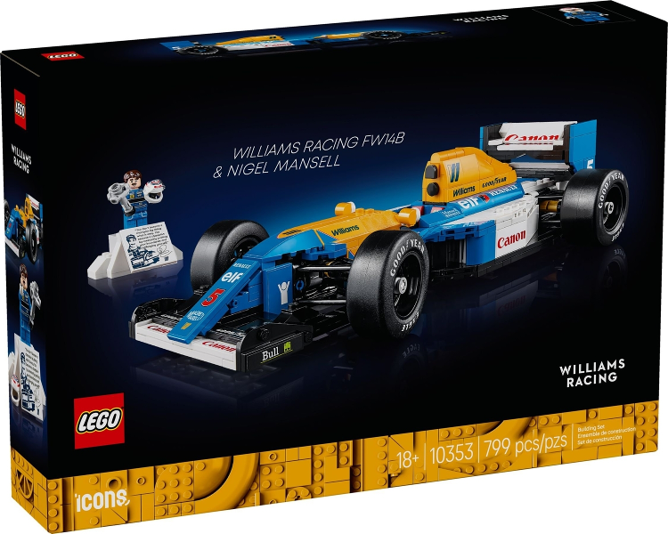 10353 Williams Racing FW14B & Nigel Mansell (Retired) LEGO Icons