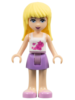 Friends Stephanie - Medium Lavender Skirt, White Top (frnd0002)