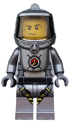 Volcano Explorer - Male Scientist with Heatsuit, Sweat Drops (cty0690)
