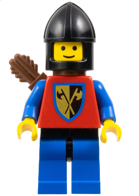 Crusader Axe - Blue Legs with Black Hips, Black Chin-Guard, Quiver (cas288)