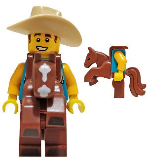 Cowboy Costume Guy (Minifigure Only) (col326)