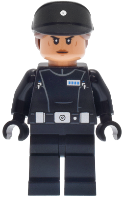 Imperial Navy Officer - Black Cap with Reddish Brown Hair (sw1465)