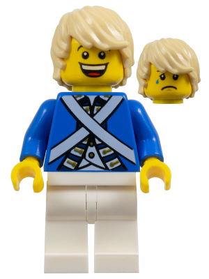 Bluecoat Soldier 7 - Tousled Hair (Head 6123714) (pi175a)