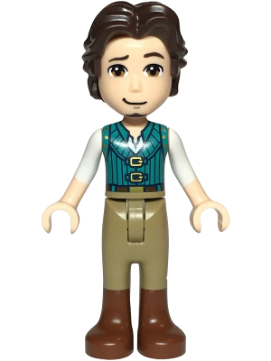 Flynn Rider - Mini Doll, Dark Turquoise Vest, Thin Hinge (dp187)