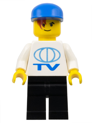 TV Logo Large Pattern, Black Legs, Blue Cap (soc048)