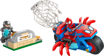 11206 Spidey on his Motorcycle vs. Rhino (Retired) LEGO Super Heroes