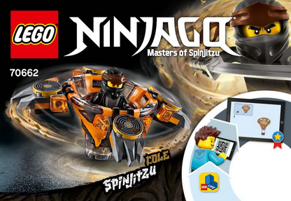 70662 Spinjitzu Cole (Used) LEGO Ninjago