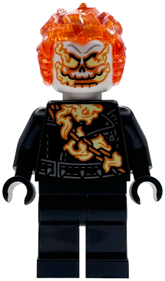 Ghost Rider, Johnathon 'Johnny' Blaze - White Head, Flaming Chain (sh1095)
