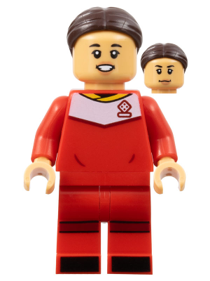 Samantha Kerr - Red Soccer Uniform, Hair with Bun (soc155)
