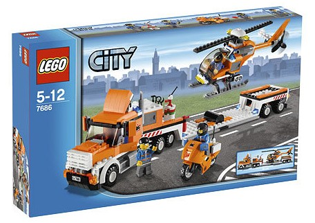 7686 Helicopter Transporter (Retired) LEGO City