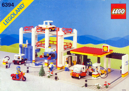 6394 Metro Park & Service Tower (Used) LEGO Town