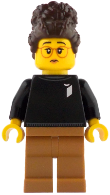LEGO Ideas Designer - Female, Black Sweater with LEGO Ideas Logo, Medium Nougat Legs (idea239)