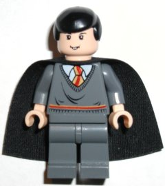 Neville Longbottom - Gryffindor Stripe Torso, Black Cape (hp043)