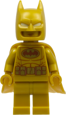 Batman - Pearl Gold Suit, Flexible Rubber Cape (sh1124)