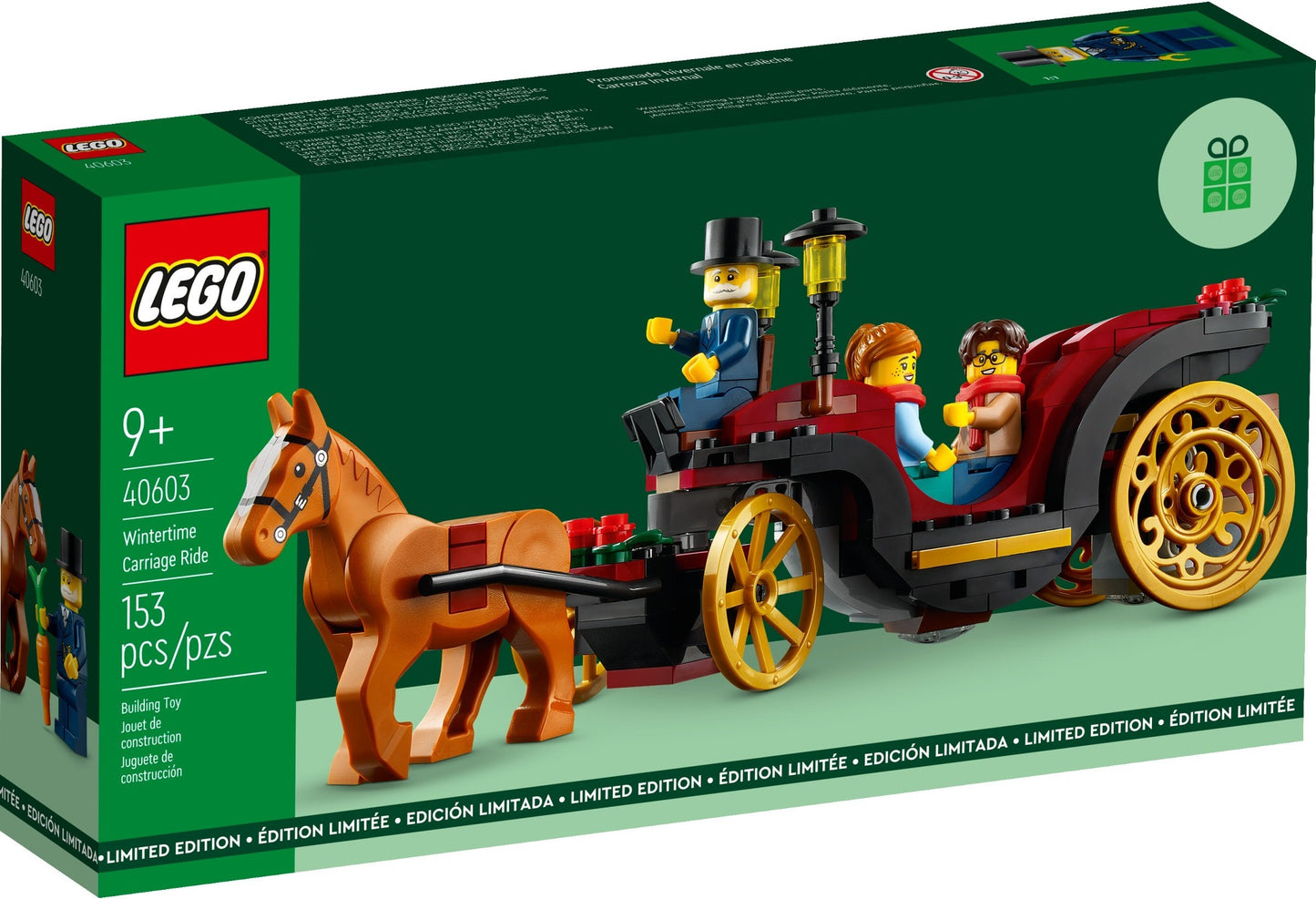 40603 Wintertime Carriage Ride (Retired) LEGO Exclusive
