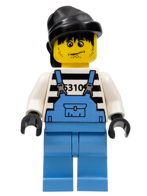 Xtreme Stunts Brickster Henchman with Medium Blue Overalls #2 (ixs007)